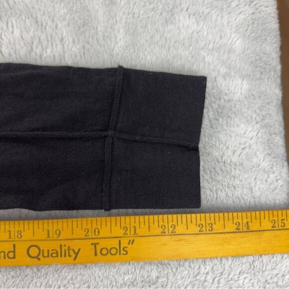 Helmut Lang Men's Size XL 100% Wool 1/4 Black Zip Up Jacket with Italian Yarn - Picture 9 of 12